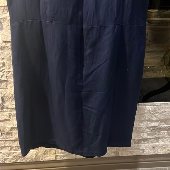 NWT LOFT Blue Linen Blend Sheath Dress size 12 - Picture 11 of 11